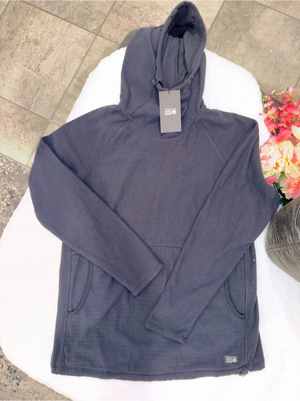Mountain Hardwear Dark Navy Hooded Pullover Jacket Size M